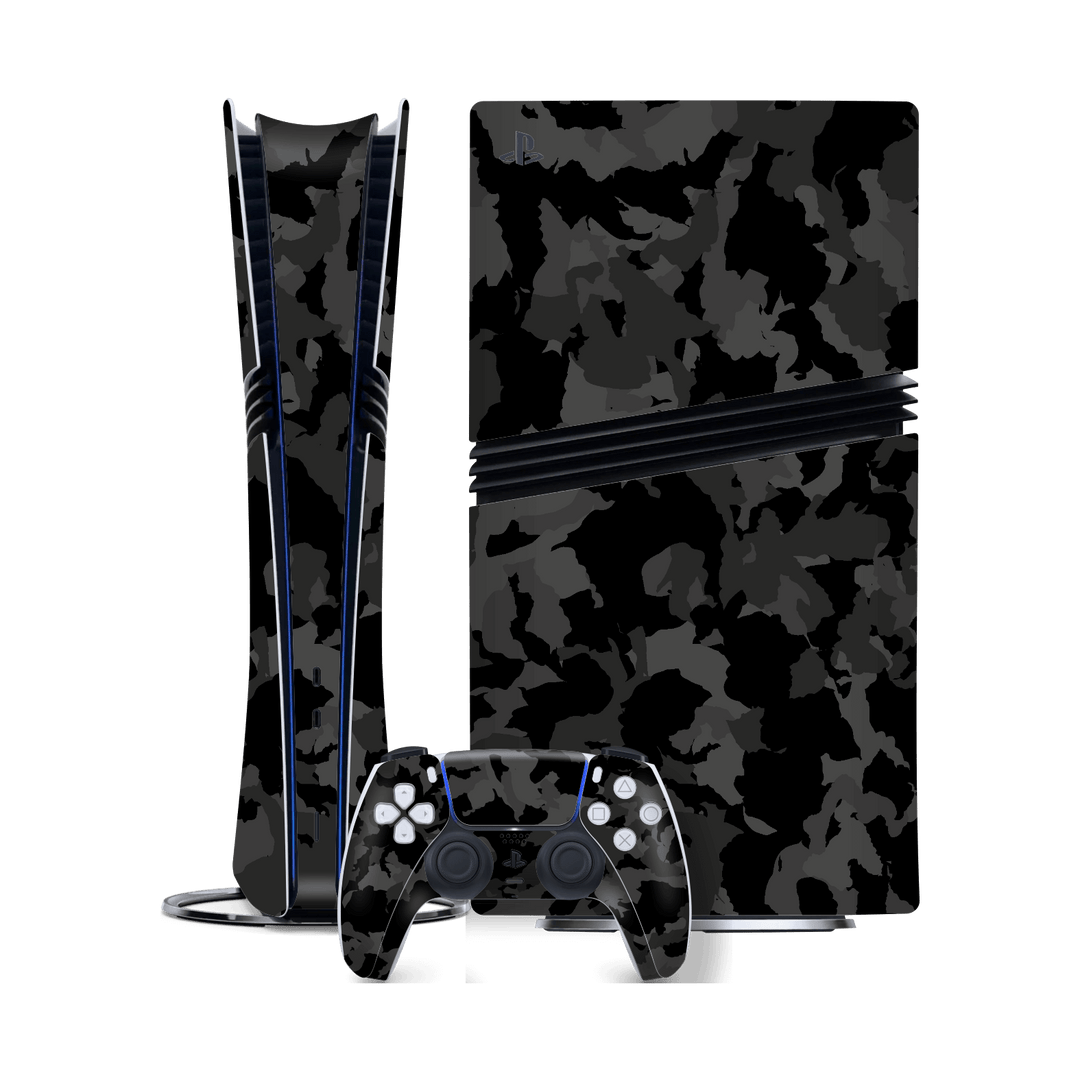 PlayStation 5 PRO (PS5 PRO) Print Printed Custom SIGNATURE Camouflage Camo DARK SLATE Skin Wrap Sticker Decal Cover Protector by QSKINZ | qskinz.com