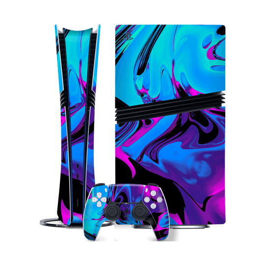 PlayStation 5 PRO (PS5 PRO) Print Printed Custom SIGNATURE Rainy Night in Bangkok Skin Wrap Sticker Decal Cover Protector by QSKINZ | qskinz.com