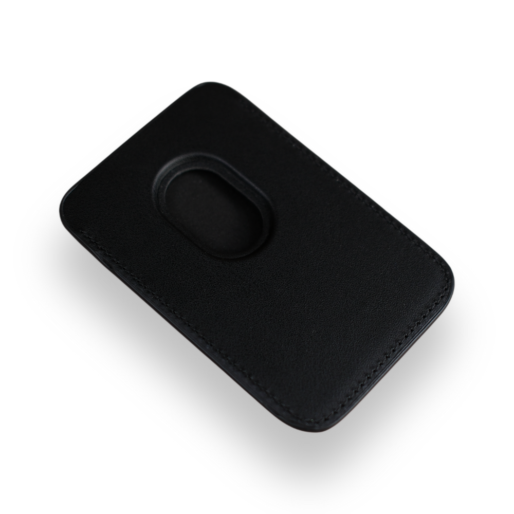 Premium Black Leather MagSafe® Wallet – Qskinz