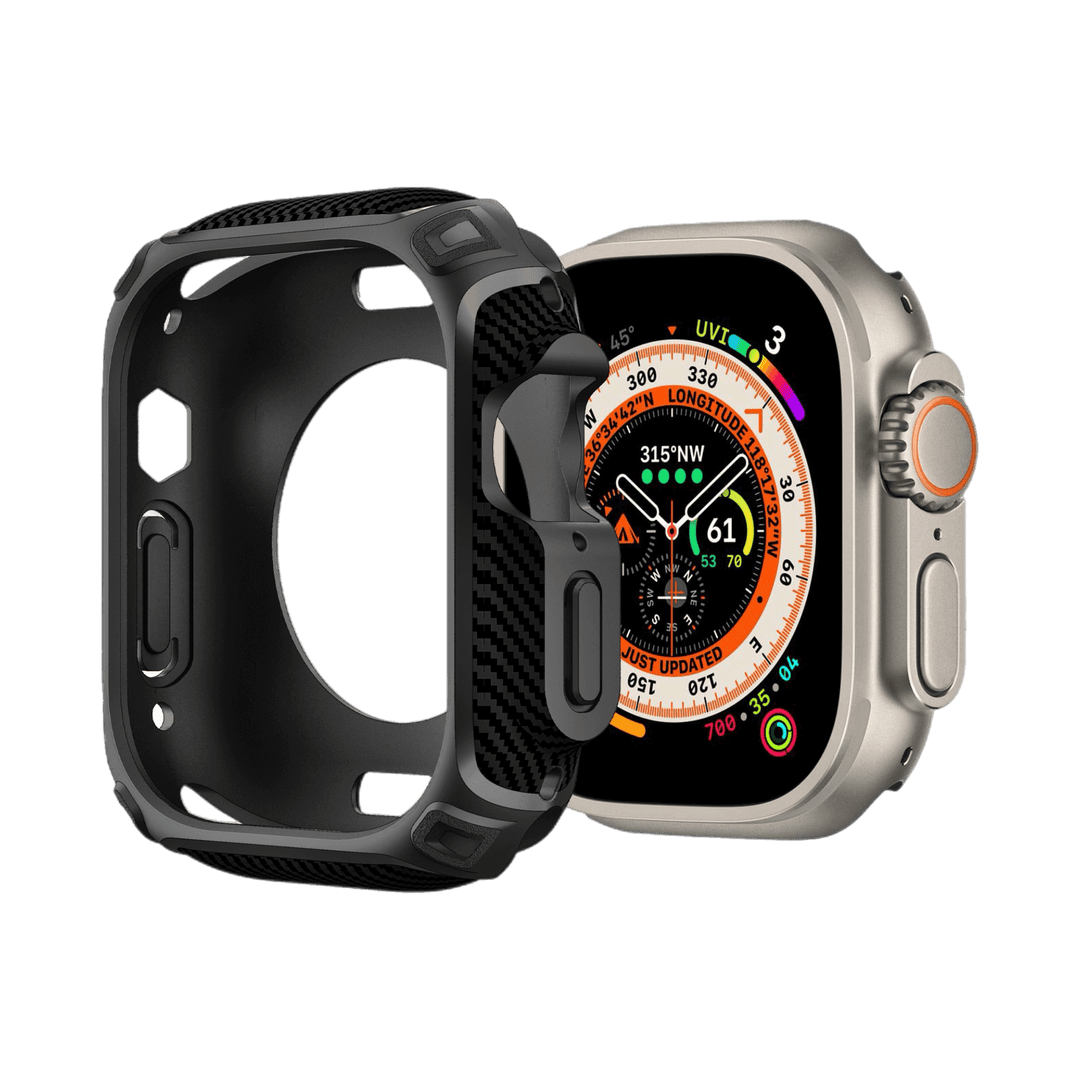 Qskinz silicone case for Apple Watch Ultra 49mm, slim protective cover for Ultra 1 and 2.