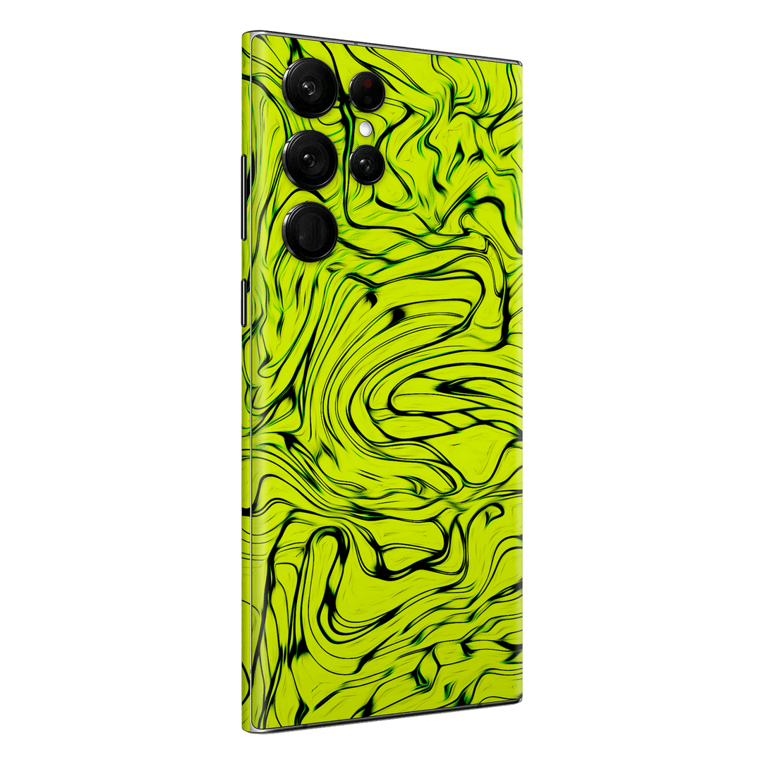 Samsung Galaxy S22 ULTRA Print Printed Custom SIGNATURE Hypnotic Green Electric Jade Skin Wrap Sticker Decal Cover Protector by QSKINZ | QSKINZ.COM