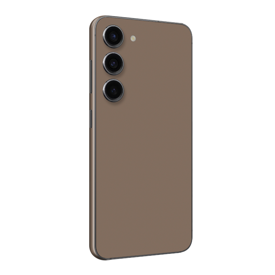 Samsung Galaxy S23+ PLUS Soft-Touch Matte StealthMatte Mocha Taupe Neutral Skin Wrap Sticker Decal Cover Protector by QSKINZ | qskinz.com