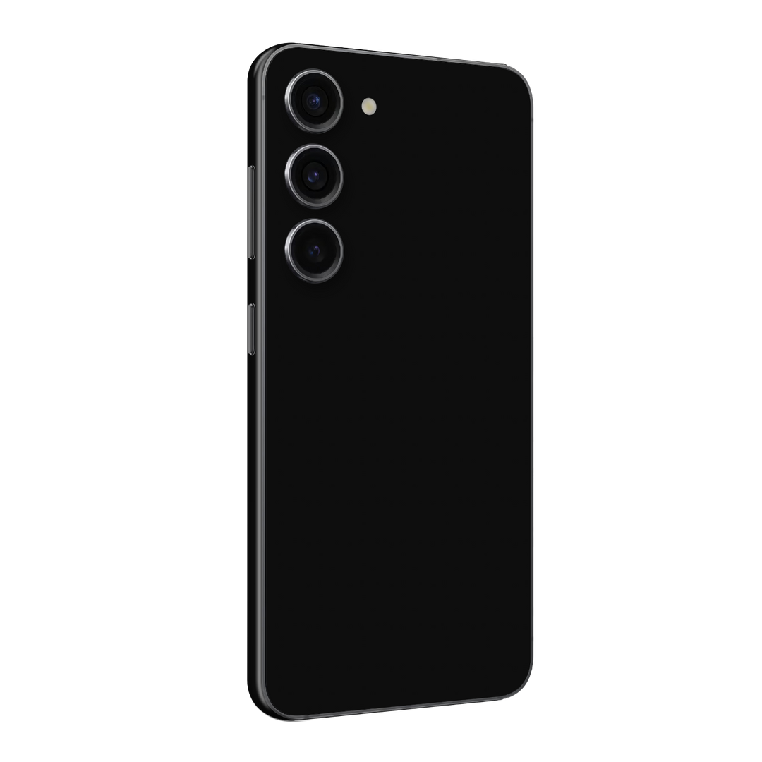 Samsung Galaxy S23+ PLUS Soft-Touch Matte StealthMatte Phantom Black Skin Wrap Sticker Decal Cover Protector by QSKINZ | qskinz.com