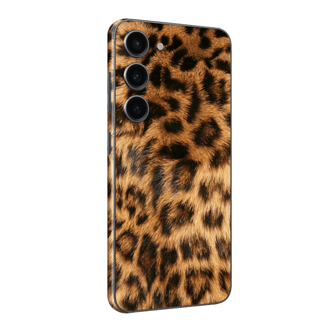 Samsung Galaxy S23 Print Printed Custom SIGNATURE Leo Reverie Leopard Print Skin Wrap Sticker Decal Cover Protector by QSKINZ | QSKINZ.COM