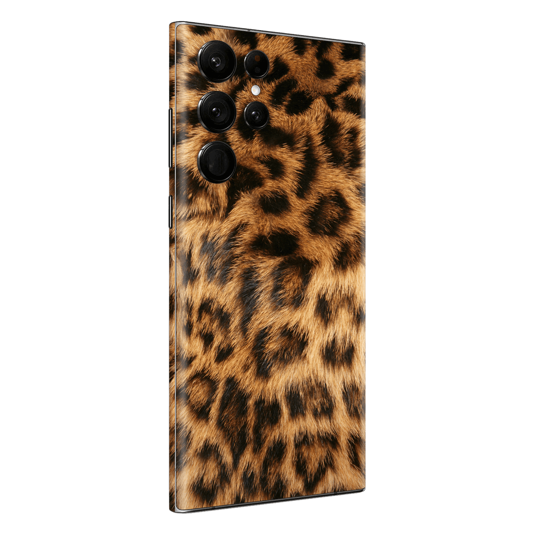 Samsung Galaxy S23 ULTRA Print Printed Custom SIGNATURE Leo Reverie Leopard Print Skin Wrap Sticker Decal Cover Protector by QSKINZ | QSKINZ.COM