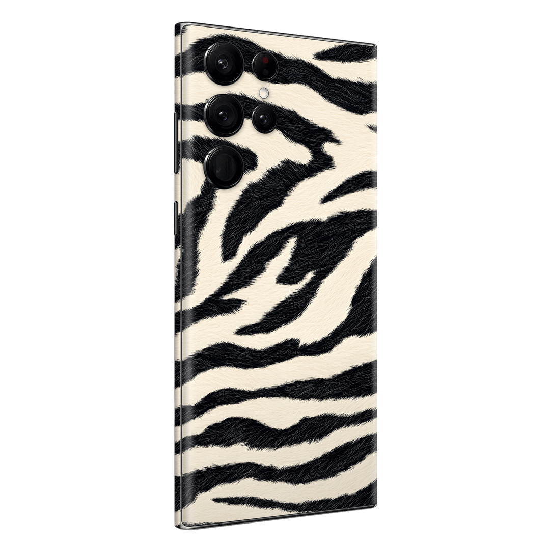 Samsung Galaxy S23 ULTRA Print Printed Custom SIGNATURE Zebré Royale Zebra Print Skin Wrap Sticker Decal Cover Protector by QSKINZ | QSKINZ.COM