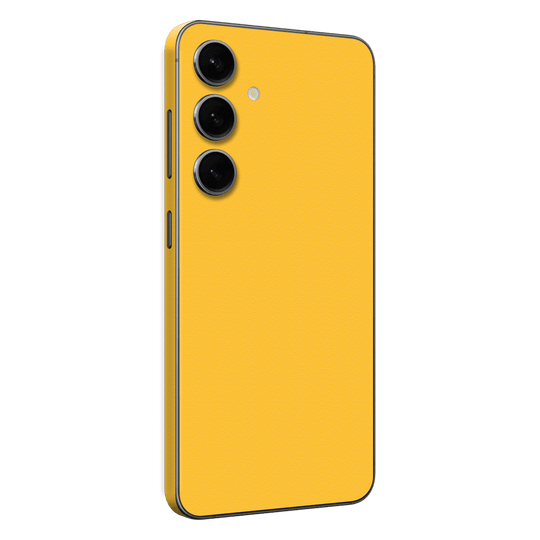 Samsung Galaxy S24(FE) Luxuria Tuscany Yellow Matt 3D Textured Skin Wrap Sticker Decal Cover Protector by QSKINZ | qskinz.com