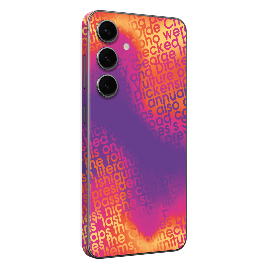 Samsung Galaxy S24(FE) Print Printed Custom SIGNATURE Inferno Swirl Gradient Skin Wrap Sticker Decal Cover Protector by QSKINZ | QSKINZ.COM