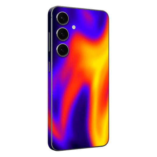 Samsung Galaxy S24(FE) Print Printed Custom SIGNATURE Infrablaze Infrared Thermal Neon Skin Wrap Sticker Decal Cover Protector by QSKINZ | QSKINZ.COM