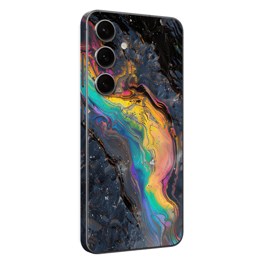 Samsung Galaxy S24+ PLUS  Print Printed Custom SIGNATURE Aurora Auroria Stone Marble Rainbow Skin Wrap Sticker Decal Cover Protector by QSKINZ | QSKINZ.COM
