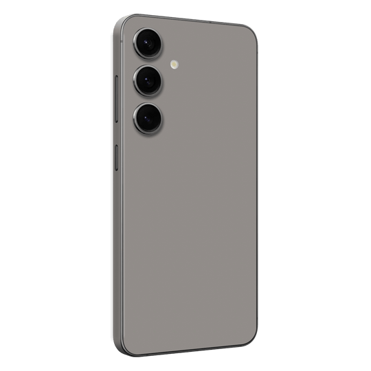 Samsung Galaxy S24 Soft-Touch Matte StealthMatte Lunar Light Grey Skin Wrap Sticker Decal Cover Protector by QSKINZ | qskinz.com