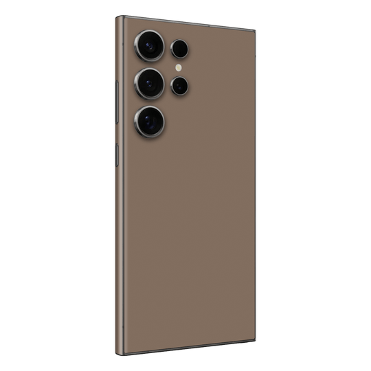 Samsung Galaxy S24 ULTRA Soft-Touch Matte StealthMatte Mocha Taupe Neutral Skin Wrap Sticker Decal Cover Protector by QSKINZ | qskinz.com