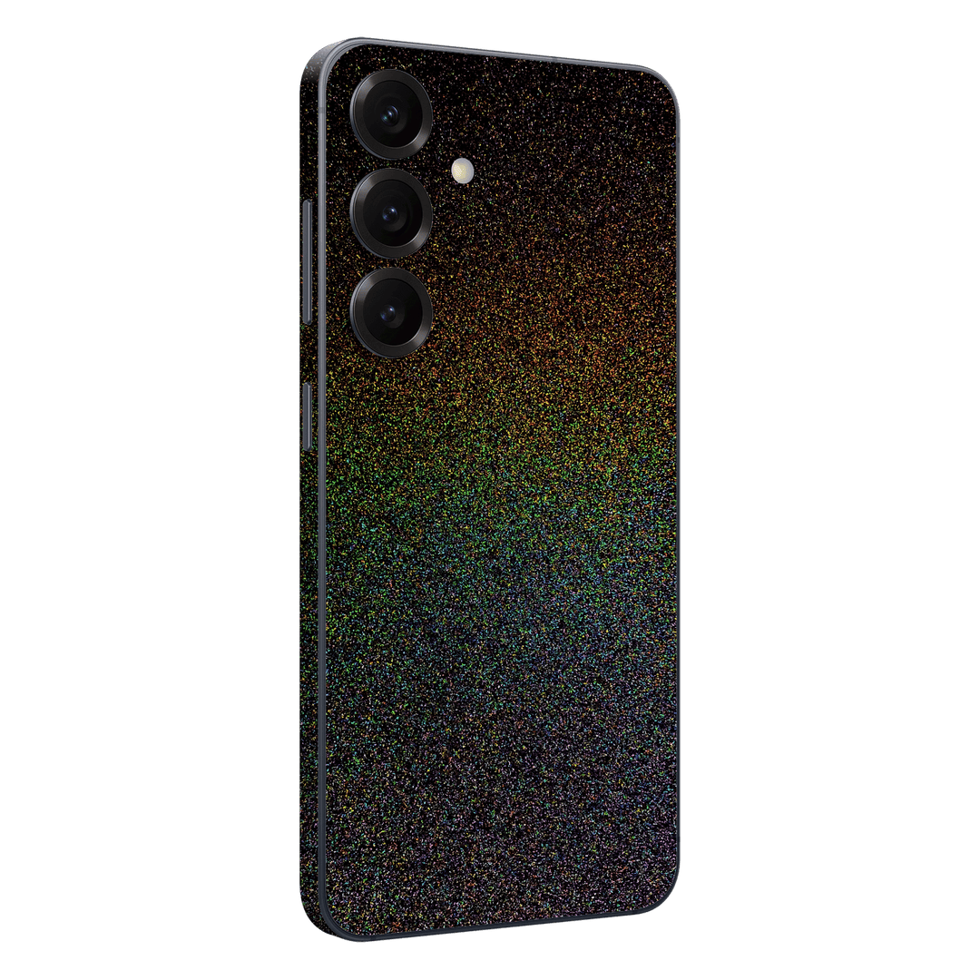 Samsung Galaxy S25 GALAXY Galactic Black Milky Way Rainbow Sparkling Metallic Gloss Finish Skin Wrap Sticker Decal Cover Protector by QSKINZ | qskinz.com