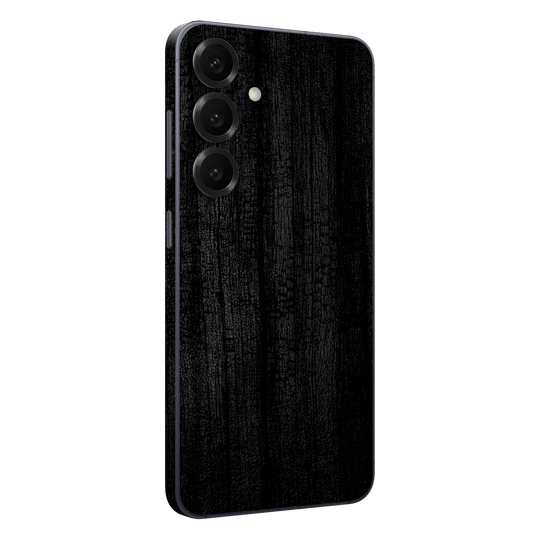 Samsung Galaxy S25 Luxuria Black Charcoal Black Dragon Coal Stone 3D Textured Skin Wrap Sticker Decal Cover Protector by QSKINZ | qskinz.com