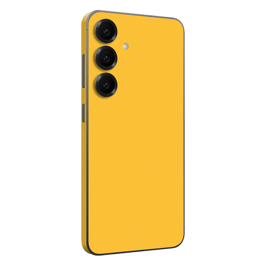 Samsung Galaxy S25 Luxuria Tuscany Yellow Matt 3D Textured Skin Wrap Sticker Decal Cover Protector by QSKINZ | qskinz.com