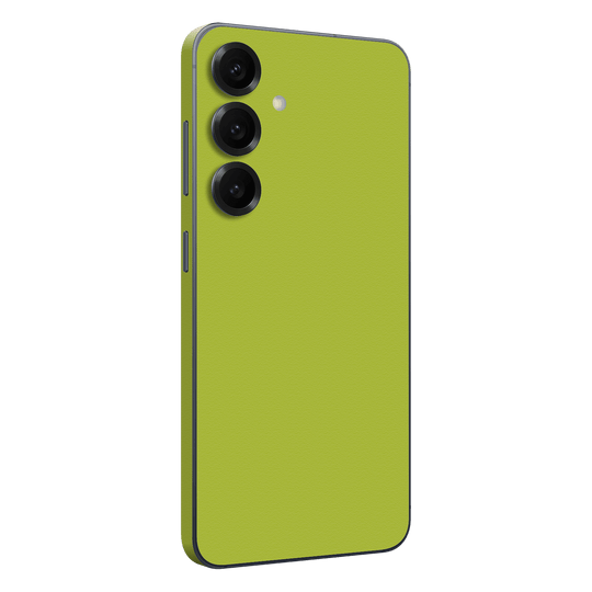 Samsung Galaxy S25+ PLUS Luxuria Lime Green Matt 3D Textured Skin Wrap Sticker Decal Cover Protector by QSKINZ | qskinz.com