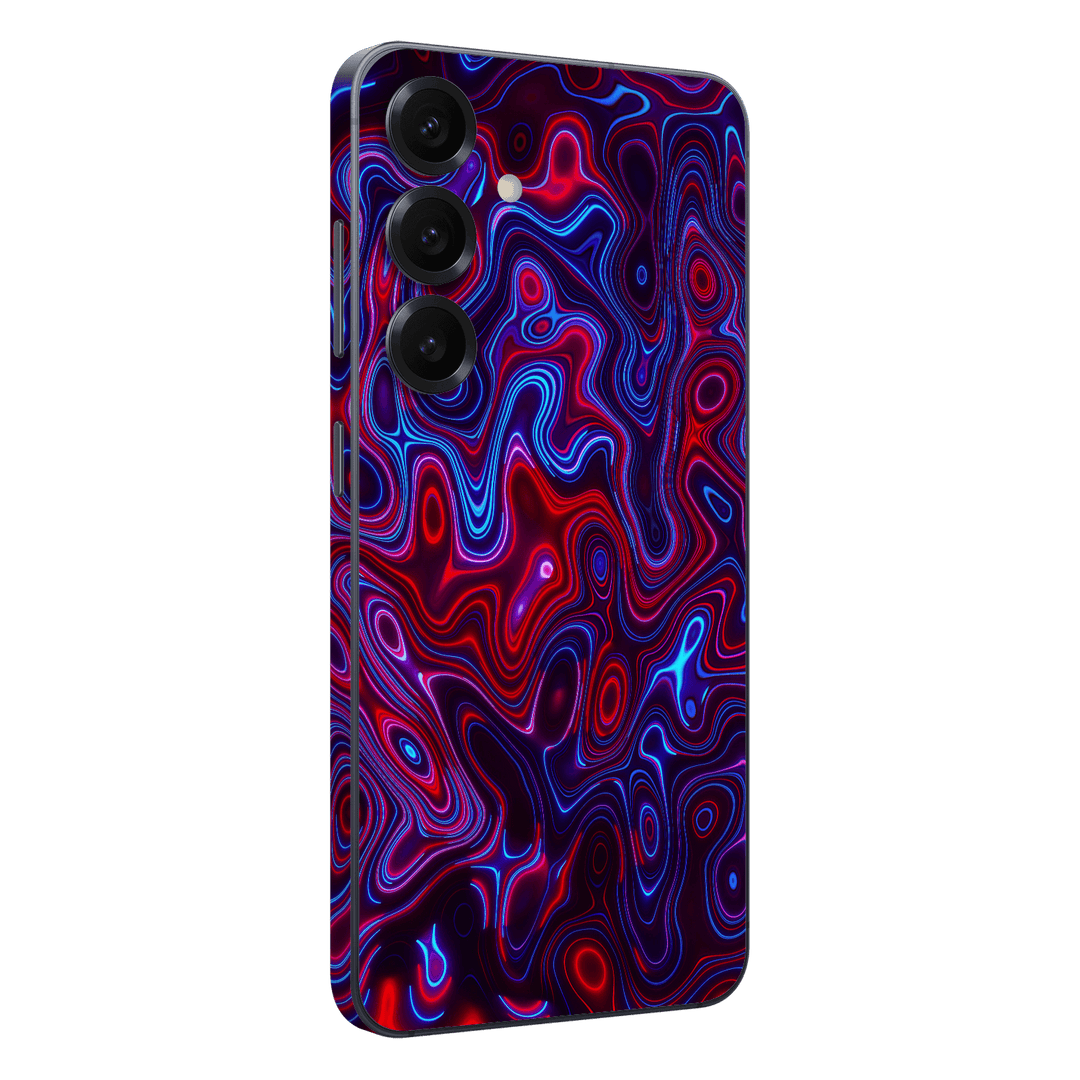 Samsung Galaxy S25+ PLUS Print Printed Custom SIGNATURE Flux Fusion Purple Neon Skin Wrap Sticker Decal Cover Protector by QSKINZ | QSKINZ.COM