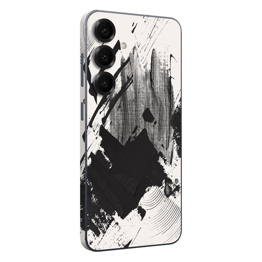 Samsung Galaxy S25 Print Printed Custom SIGNATURE Black and White Madness Skin Wrap Sticker Decal Cover Protector by QSKINZ | qskinz.com