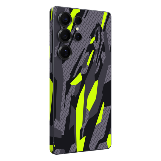 Samsung Galaxy S25 ULTRA Print Printed Custom SIGNATURE Abstract Green Camouflage Skin Wrap Sticker Decal Cover Protector by QSKINZ | qskinz.com