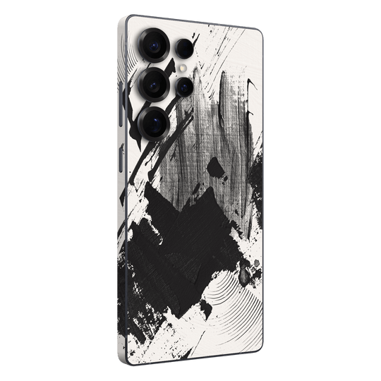 Samsung Galaxy S25 ULTRA Print Printed Custom SIGNATURE Black and White Madness Skin Wrap Sticker Decal Cover Protector by QSKINZ | qskinz.com