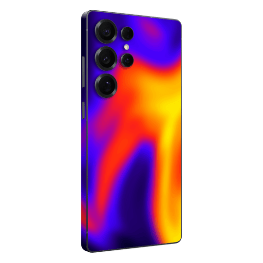 Samsung Galaxy S25 ULTRA Print Printed Custom SIGNATURE Infrablaze Infrared Thermal Neon Skin Wrap Sticker Decal Cover Protector by QSKINZ | QSKINZ.COM