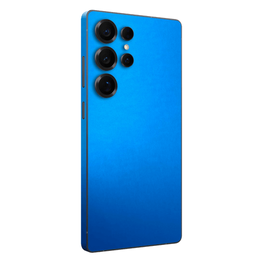 Samsung Galaxy S25 ULTRA Satin Blue Metallic Matt Matte Skin Wrap Sticker Decal Cover Protector by QSKINZ | qskinz.com