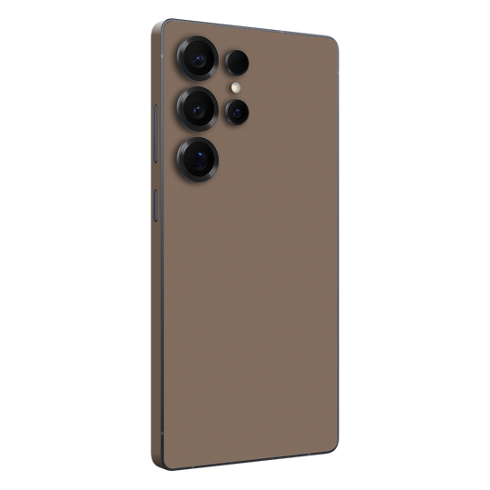 Samsung Galaxy S25 ULTRA Soft-Touch Matte StealthMatte Mocha Taupe Neutral Skin Wrap Sticker Decal Cover Protector QSKINZ | qskinz.com
