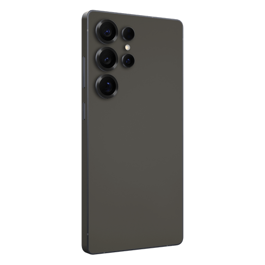 Samsung Galaxy S25 ULTRA Soft-Touch Matte StealthMatte Mystiq Dark Grey Skin Wrap Sticker Decal Cover Protector by QSKINZ | qskinz.com