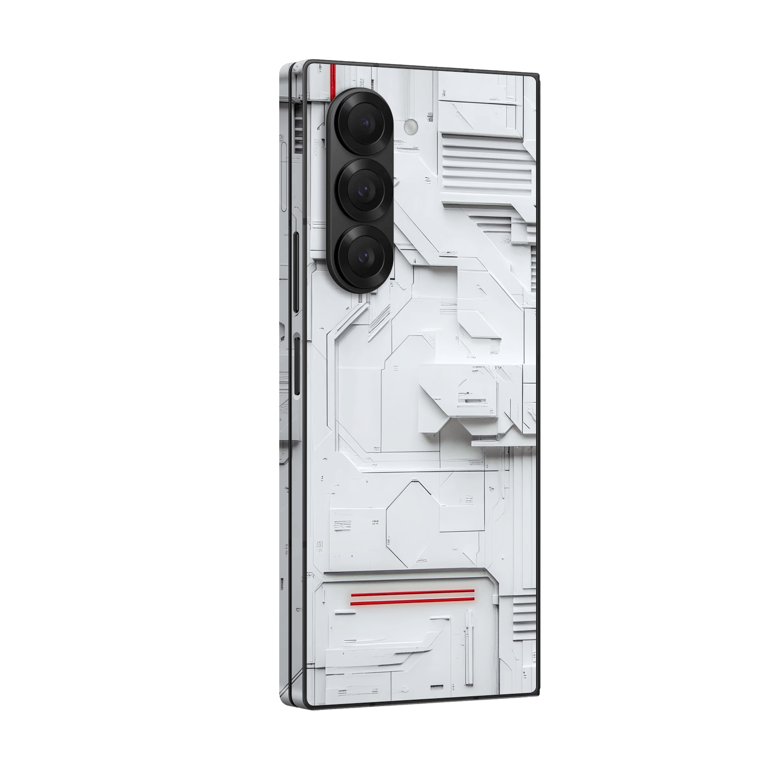 Samsung Galaxy Z FOLD 6 Print Printed Custom SIGNATURE Interstellar White Spaceship Skin Wrap Sticker Decal Cover Protector by QSKINZ | QSKINZ.COM