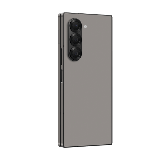 Samsung Galaxy Z FOLD 6 Soft-Touch Matte StealthMatte Lunar Light Grey Skin Wrap Sticker Decal Cover Protector by QSKINZ | qskinz.com