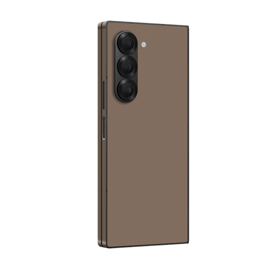 Samsung Galaxy Z FOLD 6 Soft-Touch Matte StealthMatte Mocha Taupe Neutral Skin Wrap Sticker Decal Cover Protector by QSKINZ | qskinz.com
