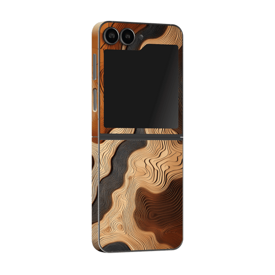 Samsung Galaxy Z Flip 6 Print Printed Custom SIGNATURE Dune Écru Neutral Earth Colours Skin Wrap Sticker Decal Cover Protector by QSKINZ | QSKINZ.COM