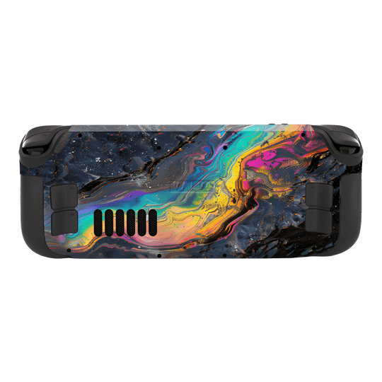 Steam Deck Print Printed Custom SIGNATURE Aurora Auroria Stone Marble Rainbow Skin Wrap Sticker Decal Cover Protector by QSKINZ | QSKINZ.COM