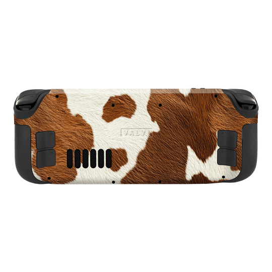 Steam Deck Print Printed Custom SIGNATURE MOO Cow Print Cowhide Skin Wrap Sticker Decal Cover Protector by QSKINZ | QSKINZ.COM
