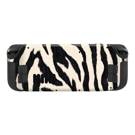 Steam Deck Print Printed Custom SIGNATURE Zebré Royale Zebra Print Skin Wrap Sticker Decal Cover Protector by QSKINZ | QSKINZ.COM