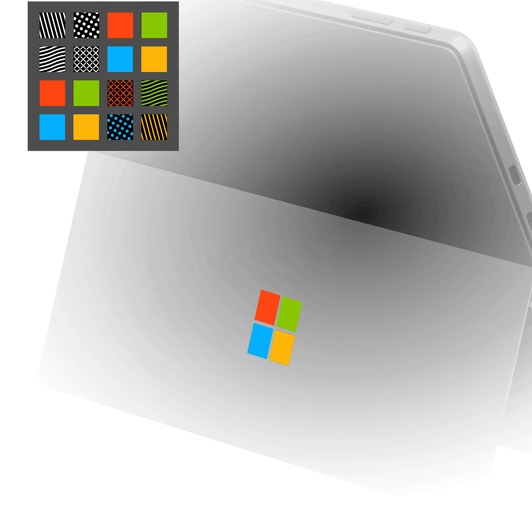 Surface Pro 9 Luxuria BLACK CAMO 3D TEXTURED Skin