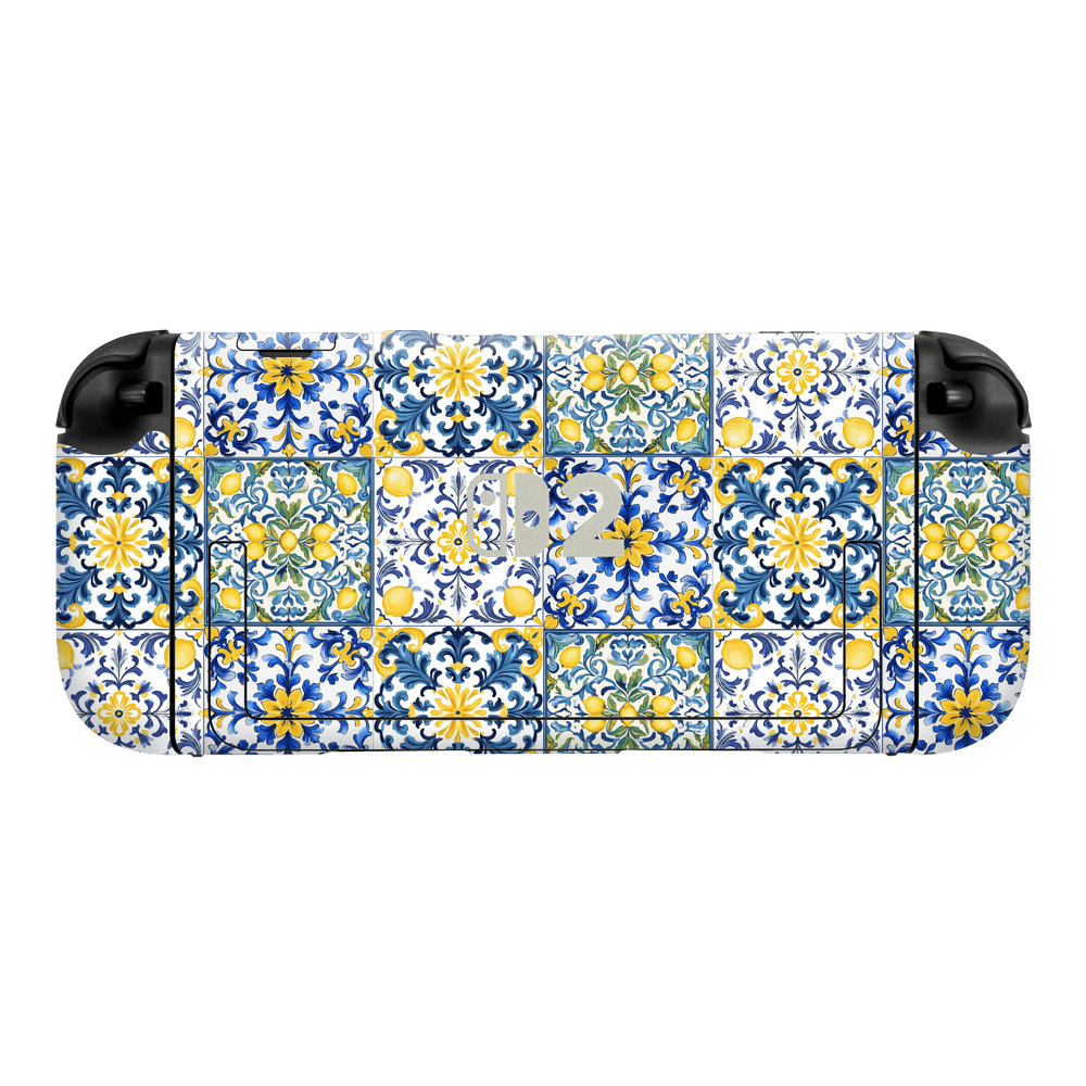 Switch 2 Custom Printed SIGNATURE “Tile d’Amalfi Coast” Ceramic Skin Wrap Sticker Decal Cover Protector by QSKINZ | QSKINZ.COM
