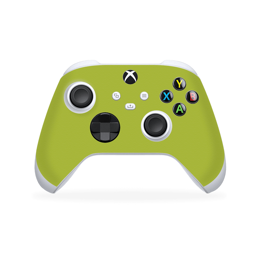 XBOX Series X CONTROLLER Luxuria Lime Green Matt 3D Textured Skin Wrap Sticker Decal Cover Protector by QSKINZ | qskinz.com