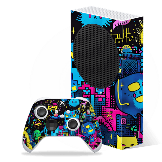 Xbox SERIES S Print Printed Custom SIGNATURE Arcade Rave Gaming Gamer Pixel Skin Wrap Sticker Decal Cover Protector by QSKINZ | QSKINZ.COM
