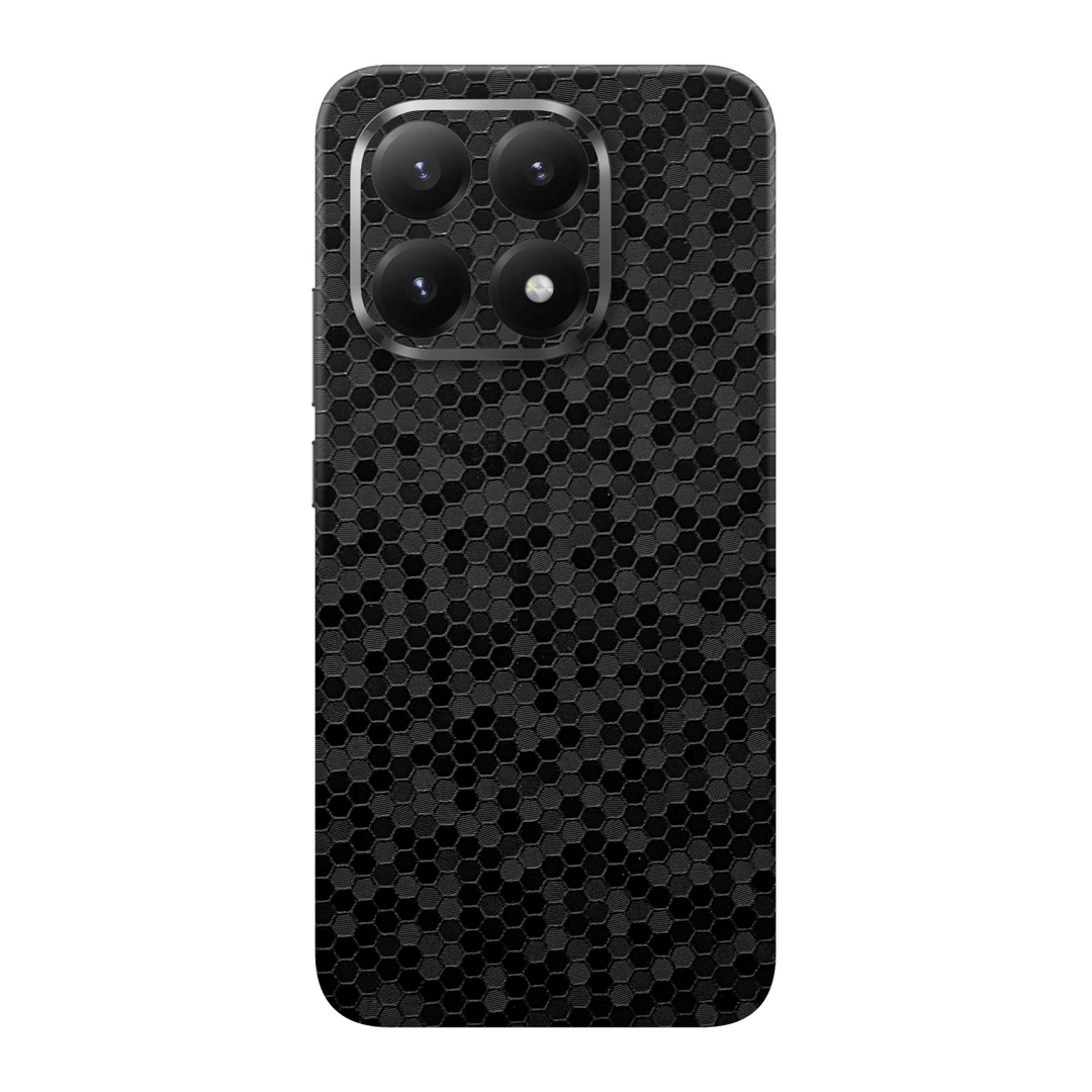 Xiaomi 15T Luxuria Black Honeycomb 3D Textured Skin Wrap Sticker Decal Cover Protector by QSKINZ | qskinz.com