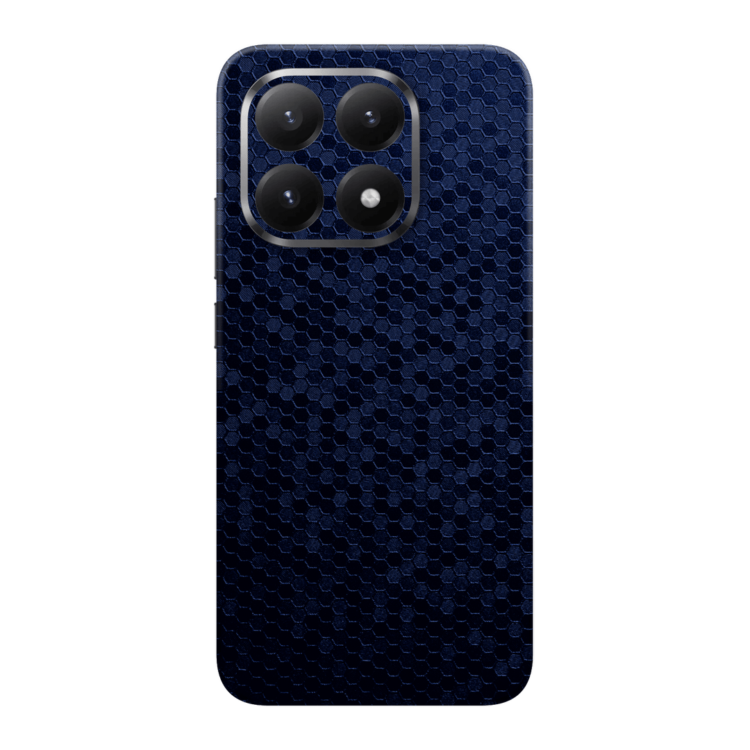 Xiaomi 15T Luxuria Navy Blue Honeycomb 3D Textured Skin Wrap Sticker Decal Cover Protector by QSKINZ | qskinz.com