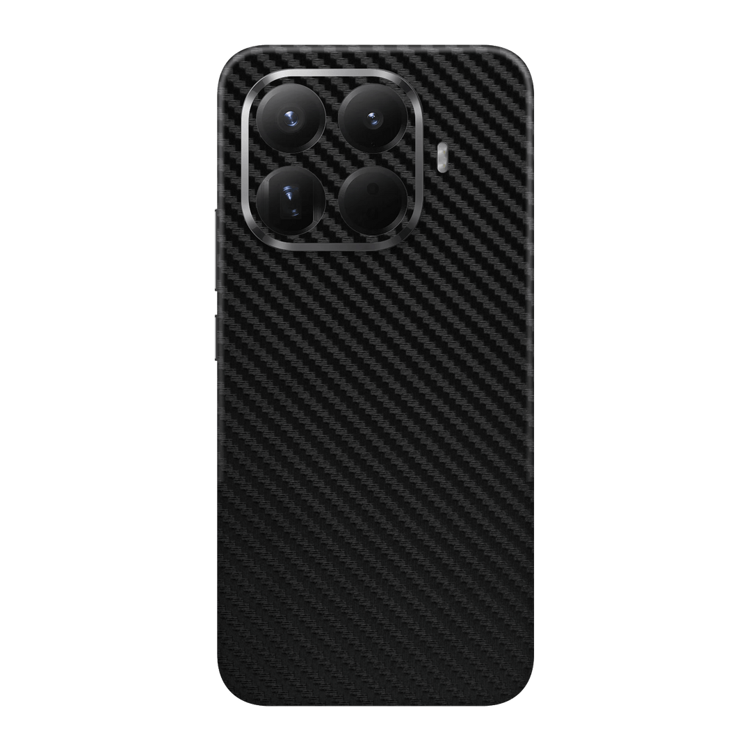 Xiaomi 15T PRO Black 3D Textured Carbon Fibre Fiber Skin Wrap Sticker Decal Cover Protector by QSKINZ | qskinz.com