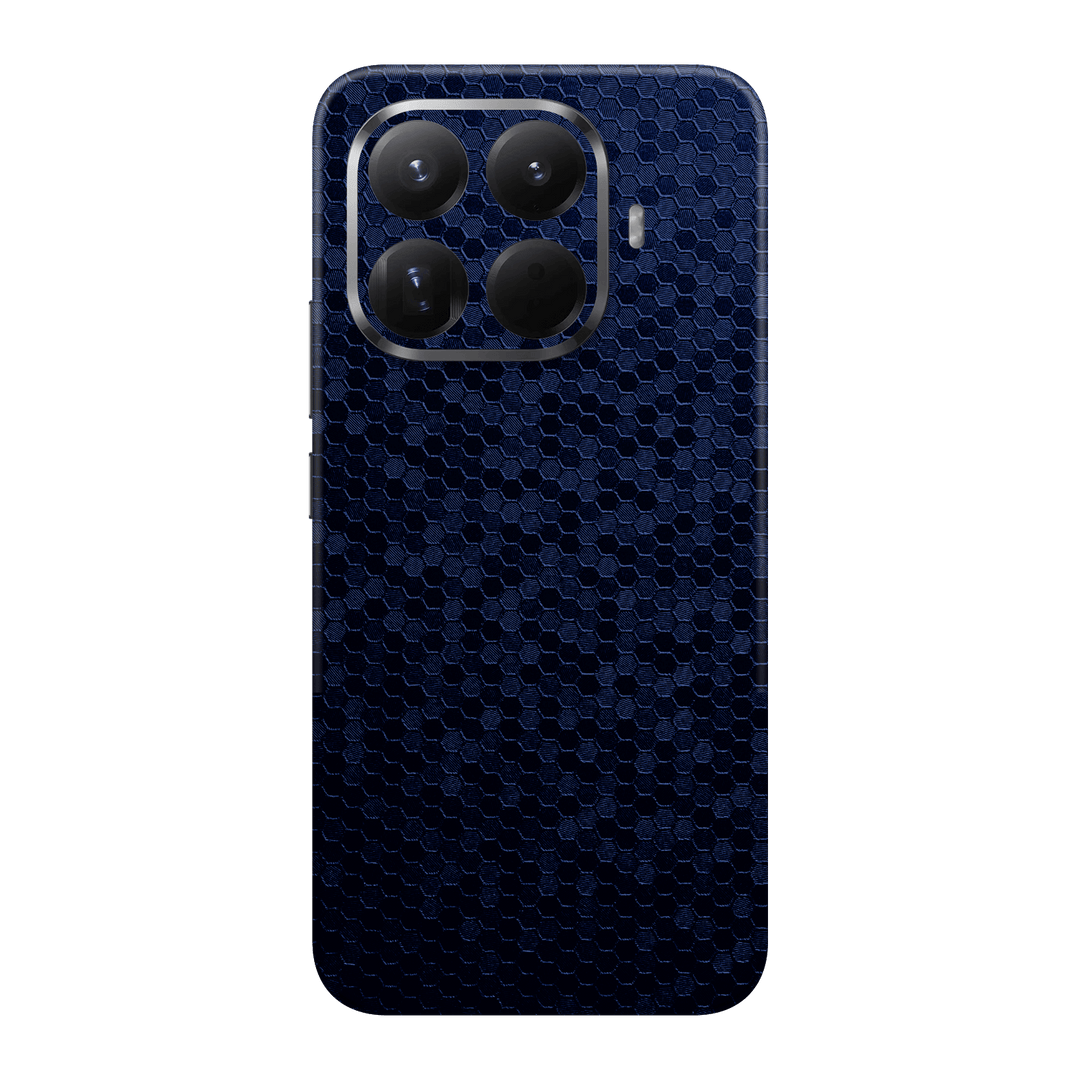 Xiaomi 15T PRO Luxuria Navy Blue Honeycomb 3D Textured Skin Wrap Sticker Decal Cover Protector by QSKINZ | qskinz.com