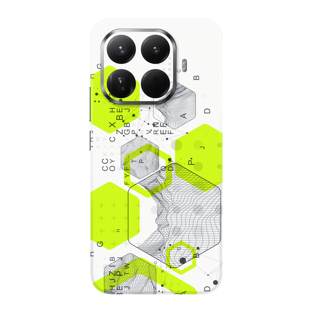 Xiaomi 15T PRO Printed Custom SIGNATURE “Neural Realm” AI Science Green & White Skin Wrap Sticker Decal Cover Protector by QSKINZ | QSKINZ.COM