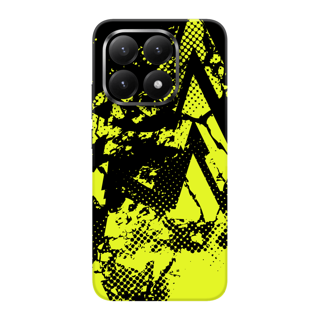 Xiaomi 15T Print Printed Custom SIGNATURE Grunge Yellow Green Trace Skin Wrap Sticker Decal Cover Protector by QSKINZ | QSKINZ.COM