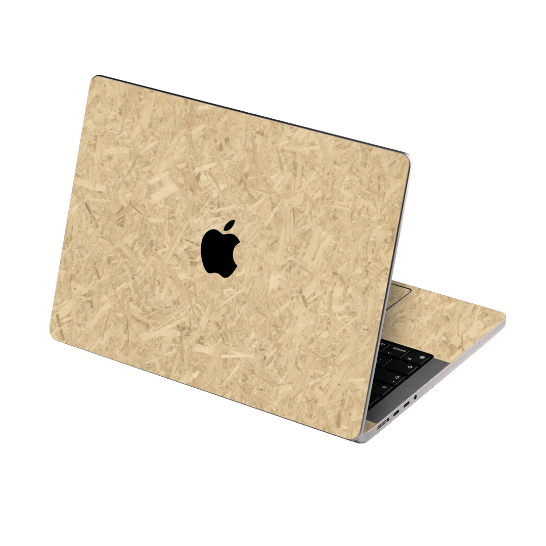 MacBook PRO 14" (2021/2023) Luxuria Chipboard Wood Wooden Skin Wrap Sticker Decal Cover Protector by EasySkinz | EasySkinz.com