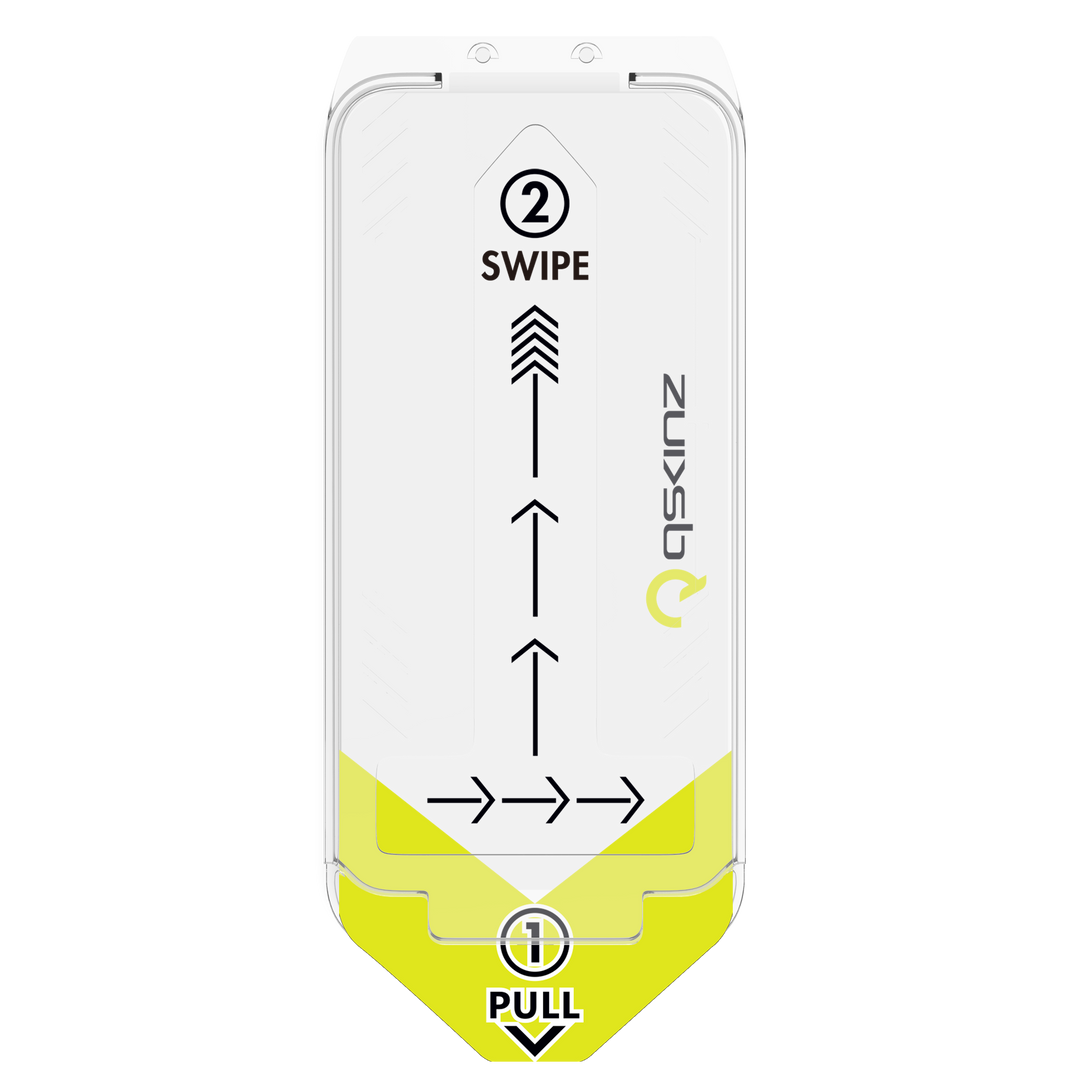 Tempered GLASS Screen Protector with QUIQ-Fit Applicator (2 pack)