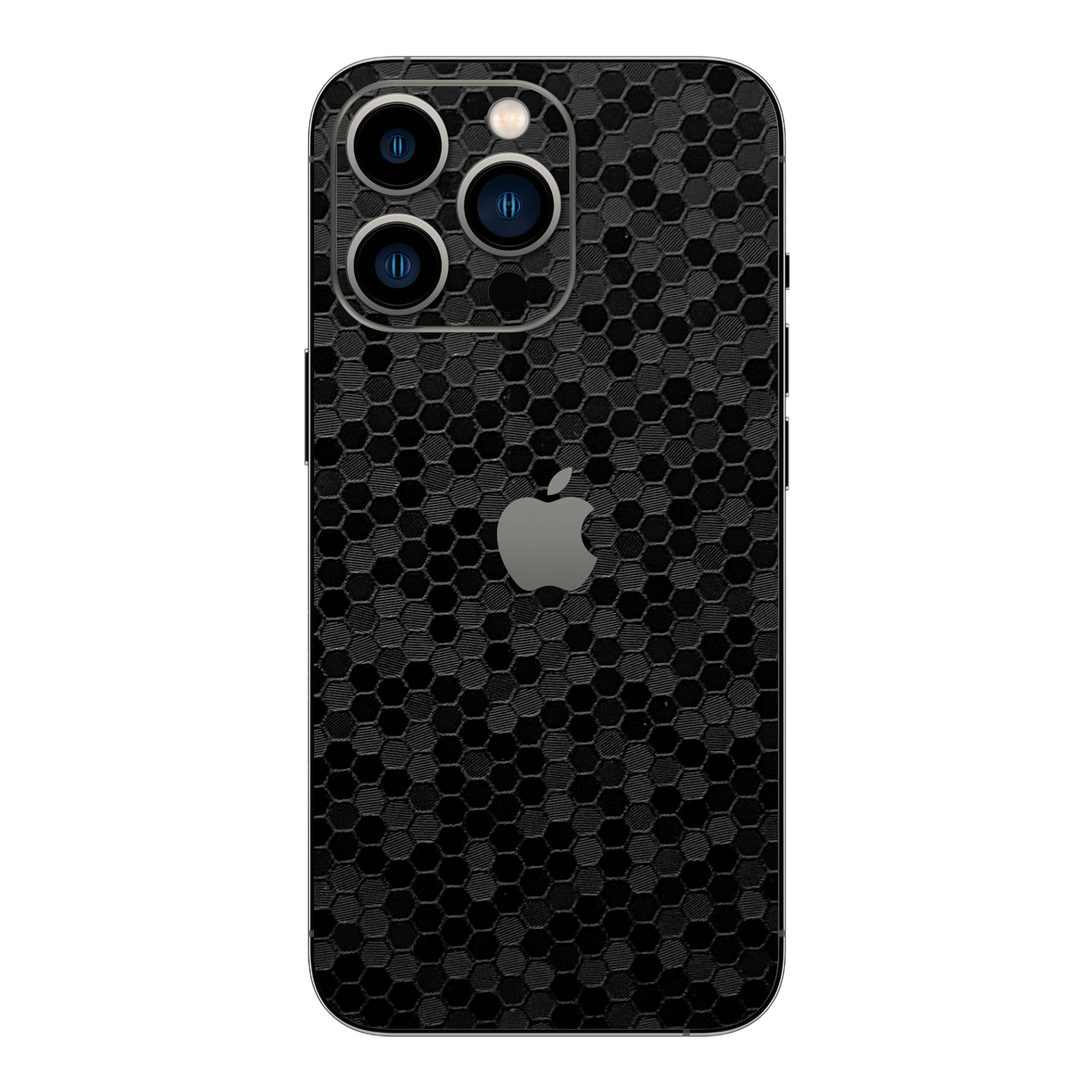 iPhone 15 Pro MAX LUXURIA BLACK HONEYCOMB 3D TEXTURED Skin - Premium Protective Skin Wrap Sticker Decal Cover by QSKINZ | Qskinz.com