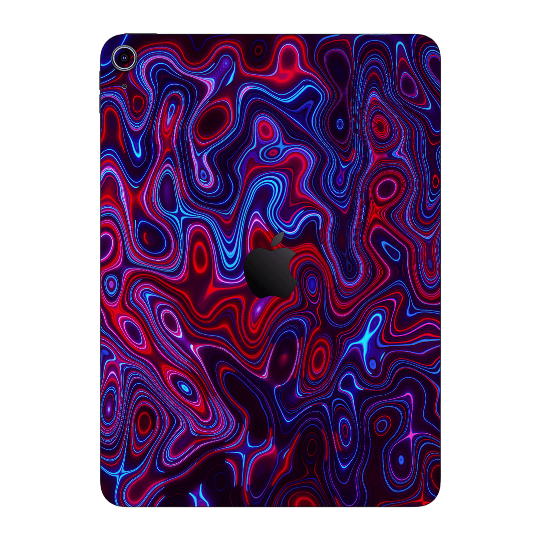iPad 10.9" (10th Gen, 2022) Print Printed Custom SIGNATURE Flux Fusion Purple Neon Skin Wrap Sticker Decal Cover Protector by QSKINZ | QSKINZ.COM