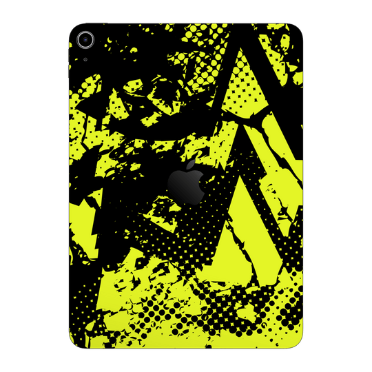 iPad 10.9" (10th Gen, 2022) Print Printed Custom SIGNATURE Grunge Yellow Green Trace Skin Wrap Sticker Decal Cover Protector by QSKINZ | QSKINZ.COM